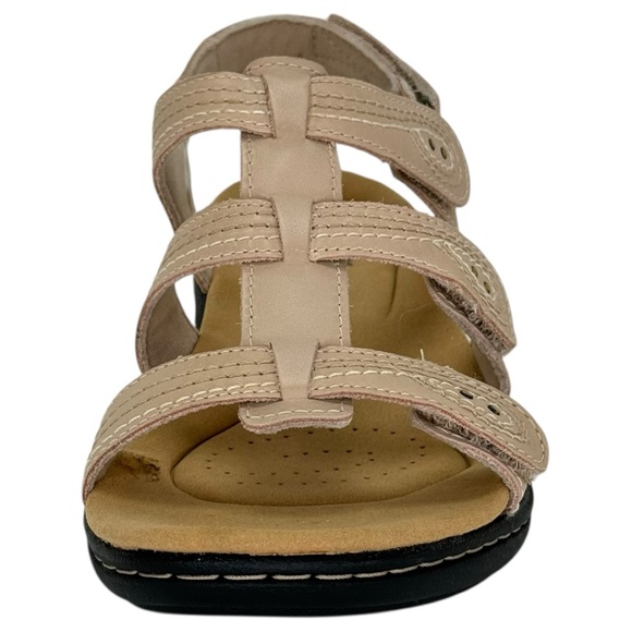 Clarks Laurieann Vine Tan Strappy Leather Womens Sandals Size 9.5M - Picture 6 of 14